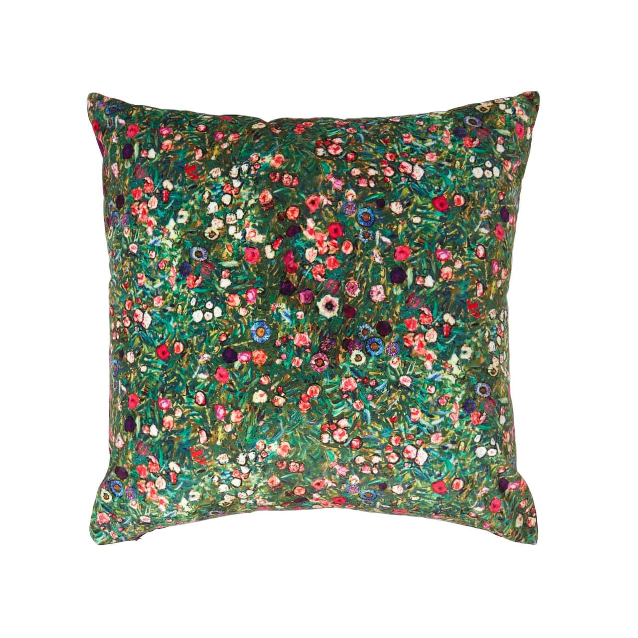 KISSENHÜLLE Samt 46/46 cm – Italienische Gartenlandschaft - Multicolor, Textil (46/46cm) - Homescapes