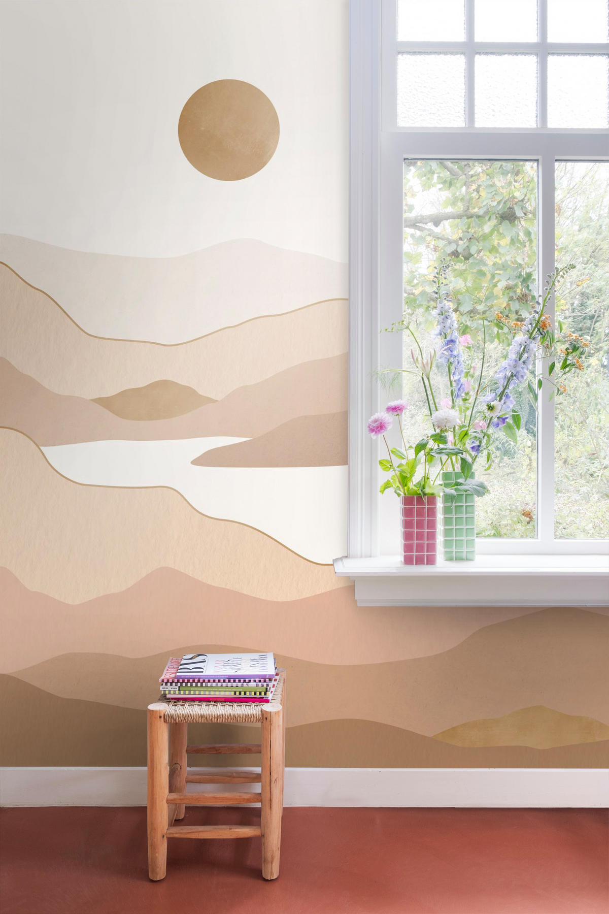FOTOTAPETE Wüstenlandschaft 250 x 279 cm - Braun, Papier (250/279cm) - ESTAhome