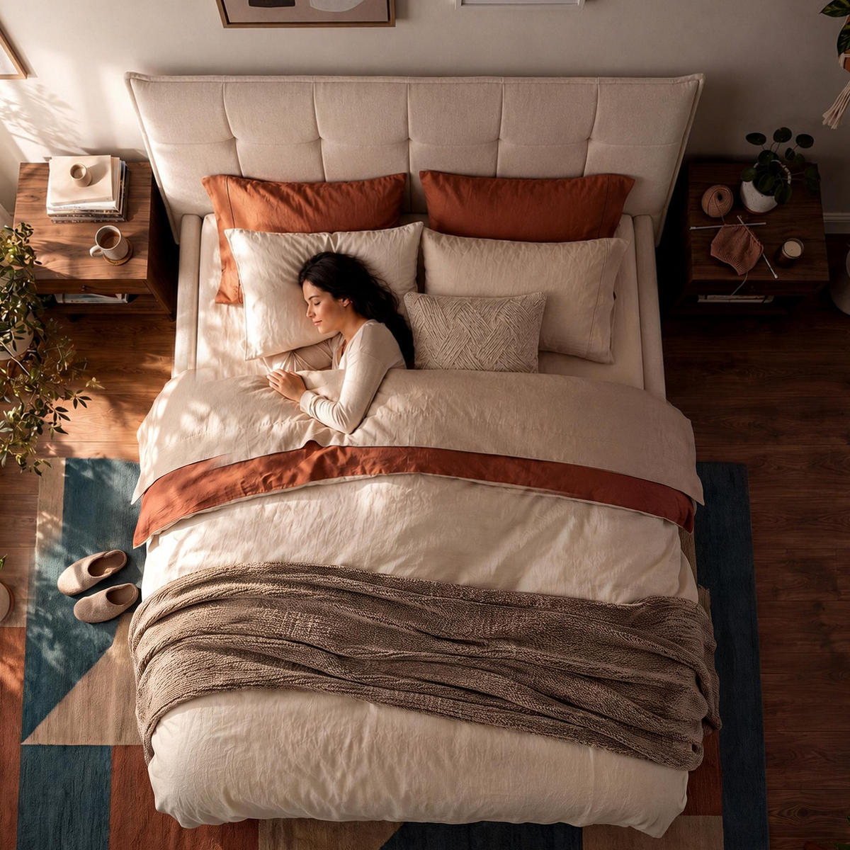 POLSTERBETT 180 cm/200 cm cm Stoff Creme - Creme, Textil (198/220cm) - CLP