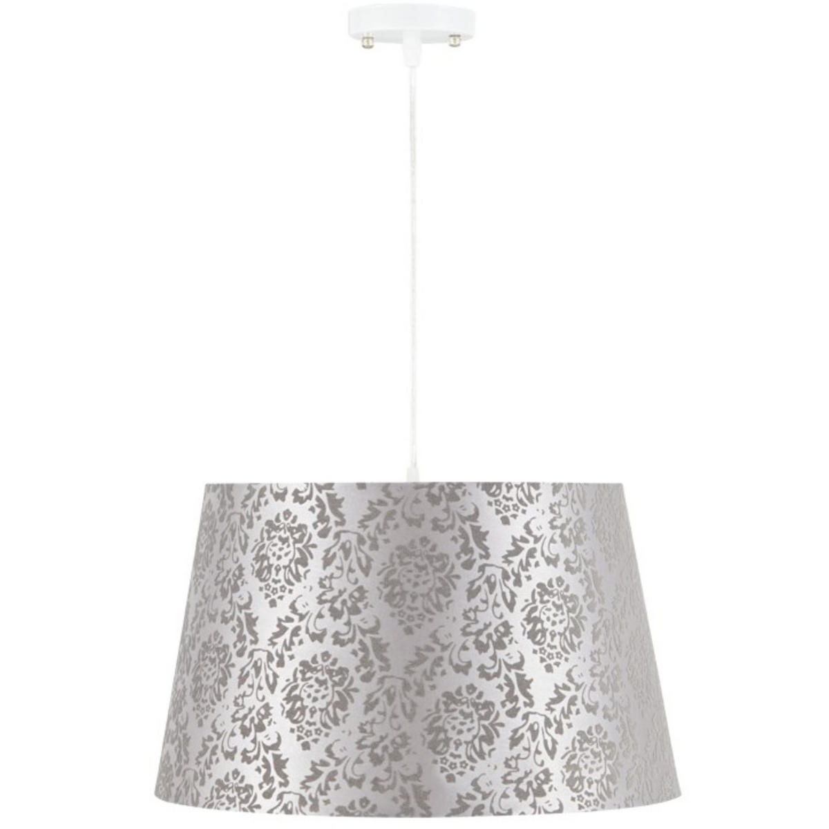 PENDELLEUCHTE SKROP, Beige/Grau - Beige/Grau, Textil (40/40/24cm) - KONSIMO®