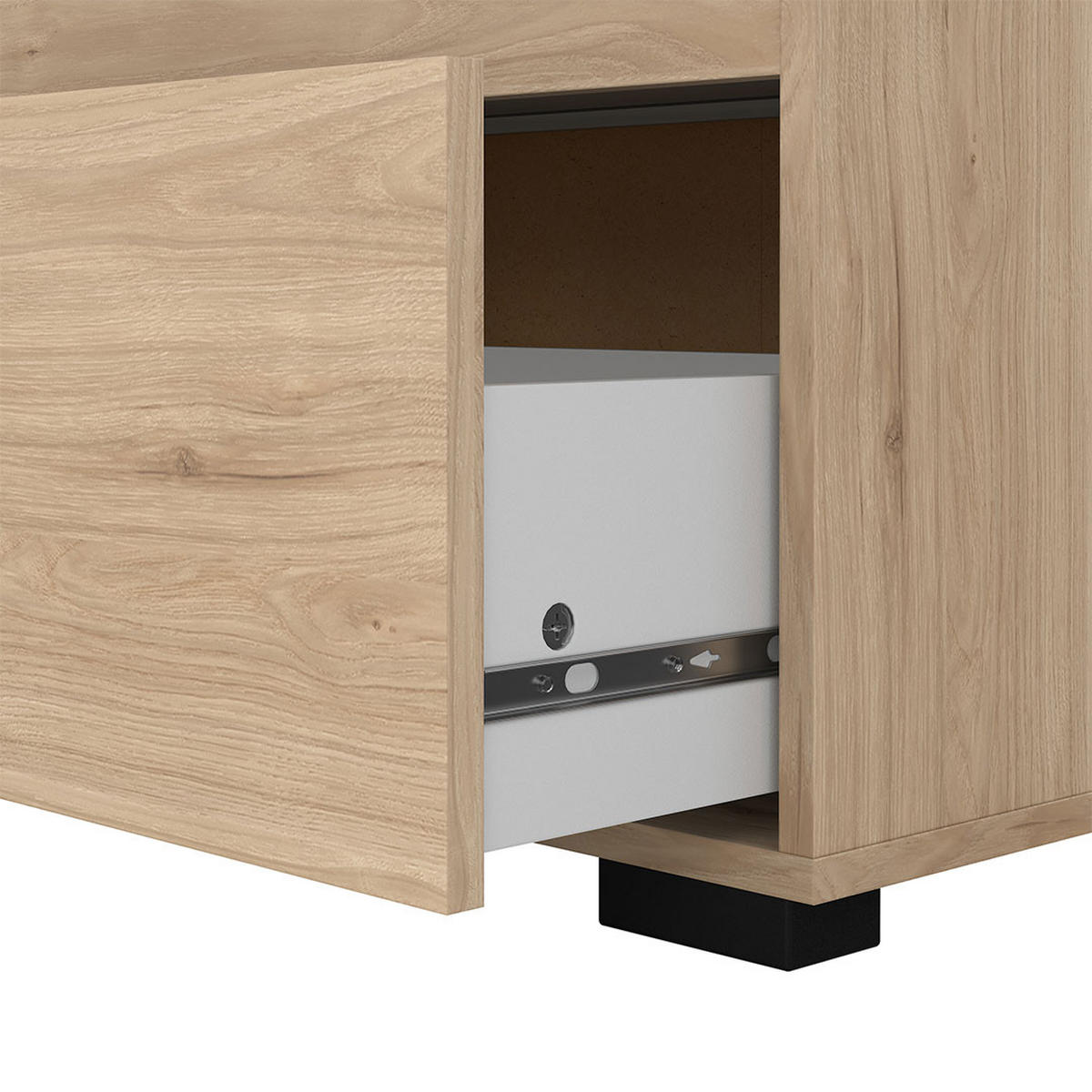 KOMMODE, Sofia, Eiche, Holzwerkstoff, 71 x 40 x 83 cm - Eichefarben, Holzwerkstoff (71/83/40cm) - ebuy24