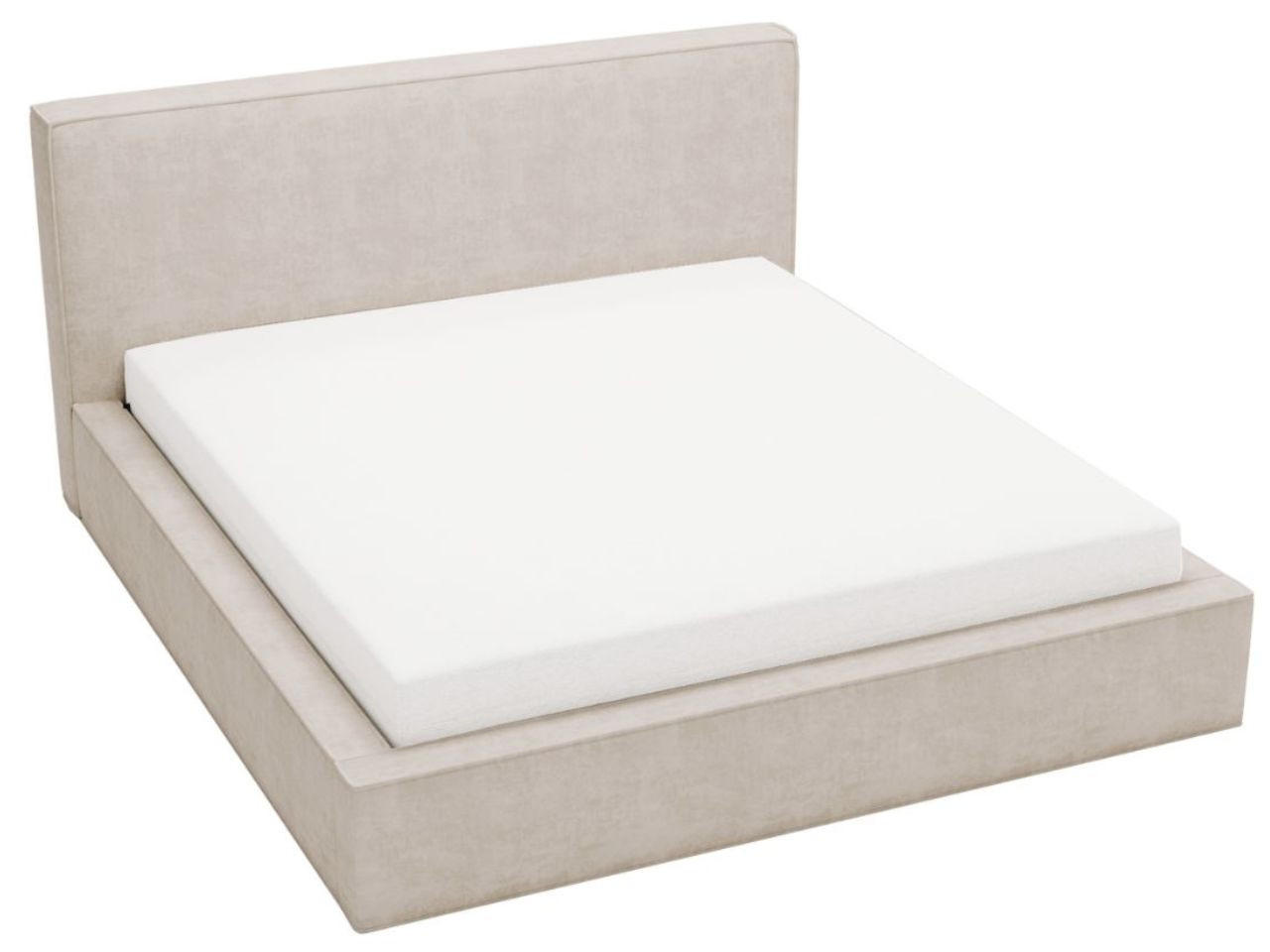 POLSTERBETT Monaco 200x200 Beige - Beige, Textil (200/200cm) - Graingold