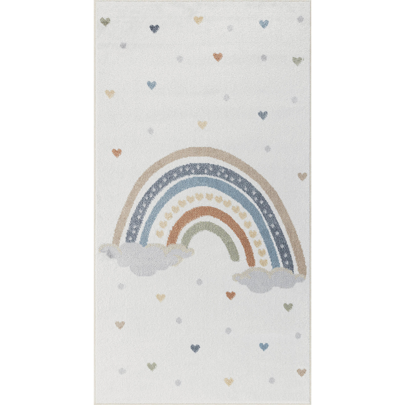 KINDERTEPPICH Maschinenwaschbar 80/150 cm Mehrfarbig - Multicolor, Naturmaterialien/Textil (80/150cm) - LIVABLISS