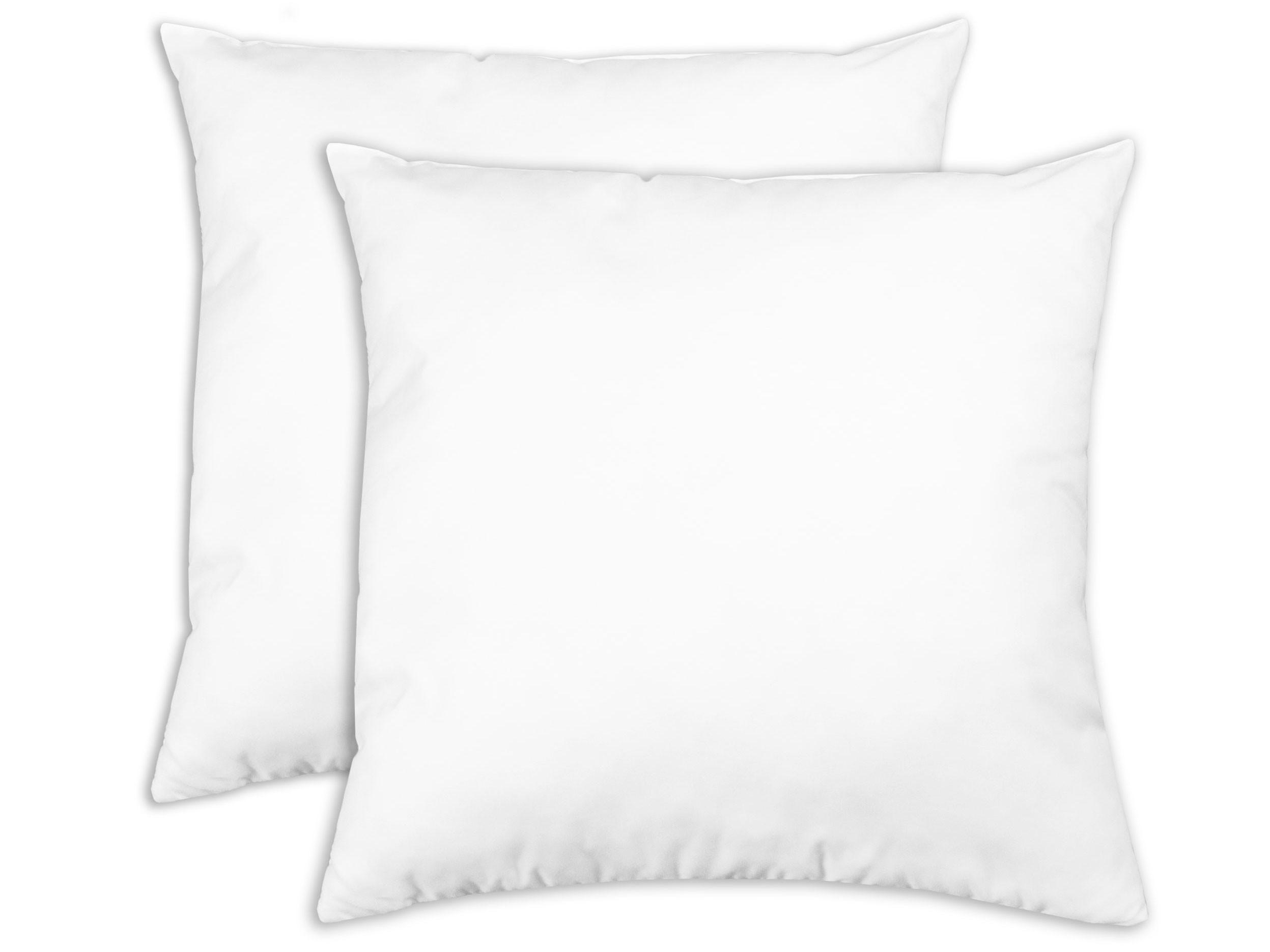 KISSEN, 2er-Set, 40x40 cm, 100% Polyester, Weiß - Weiß, Textil (40/40cm) - Zollner