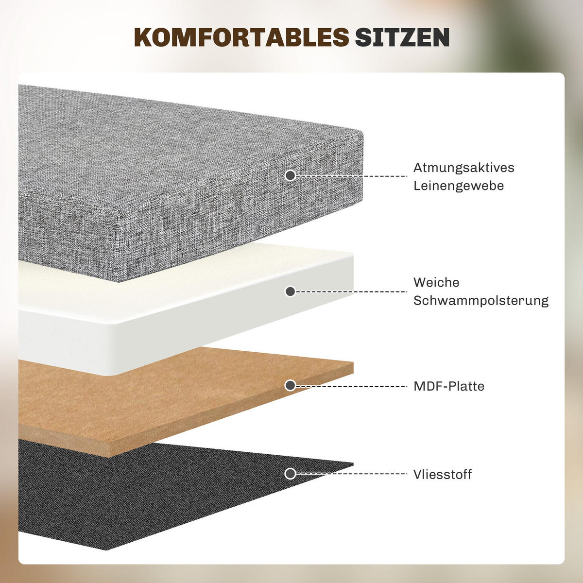 SITZBANK mit Stauraum, 110 x 38 x 38 cm Dunkelgrau - Dunkelgrau, Kunststoff (110/38/38cm) - HOMCOM