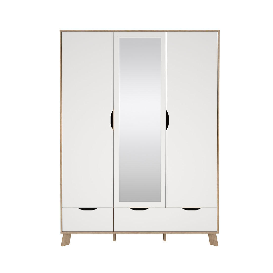 KLEIDERSCHRANK, Ikast, Eiche, Holzwerkstoff, 1498 x 59 x 201 cm - Eichefarben, Holzwerkstoff (1498/201/59cm) - ebuy24