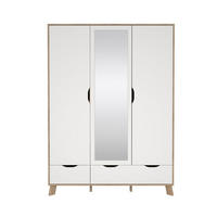 KLEIDERSCHRANK, Ikast, Eiche, Holzwerkstoff, 1498 x 59 x 201 cm - Eichefarben, Holzwerkstoff (1498/201/59cm) - ebuy24