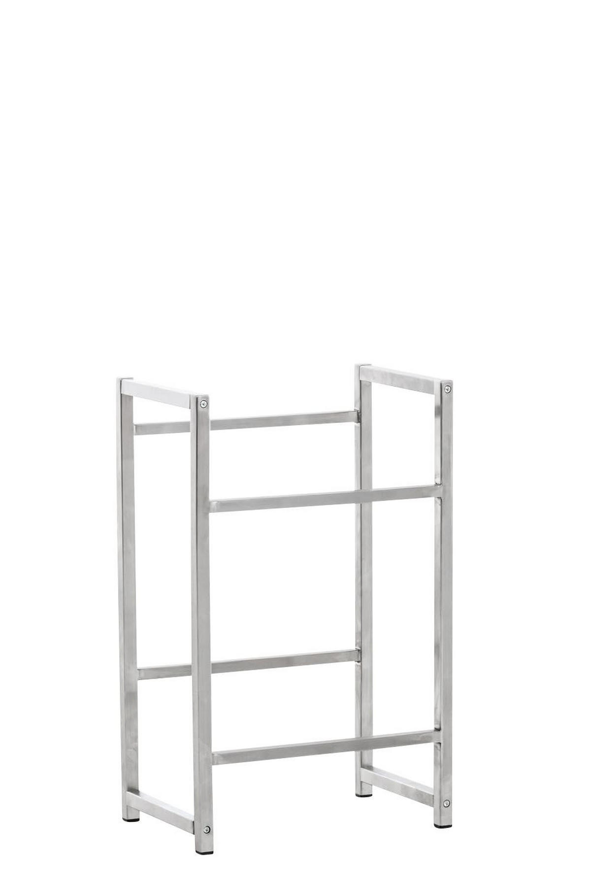 KASTENSTÄNDER Metall edelstahl - Edelstahlfarben, Metall (47/75/31cm) - CLP