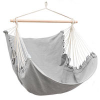 XL HÄNGESESSEL 155/125 cm Belastbar bis 100kg Grau - Grau, Textil (125/140/155cm) - Amanka