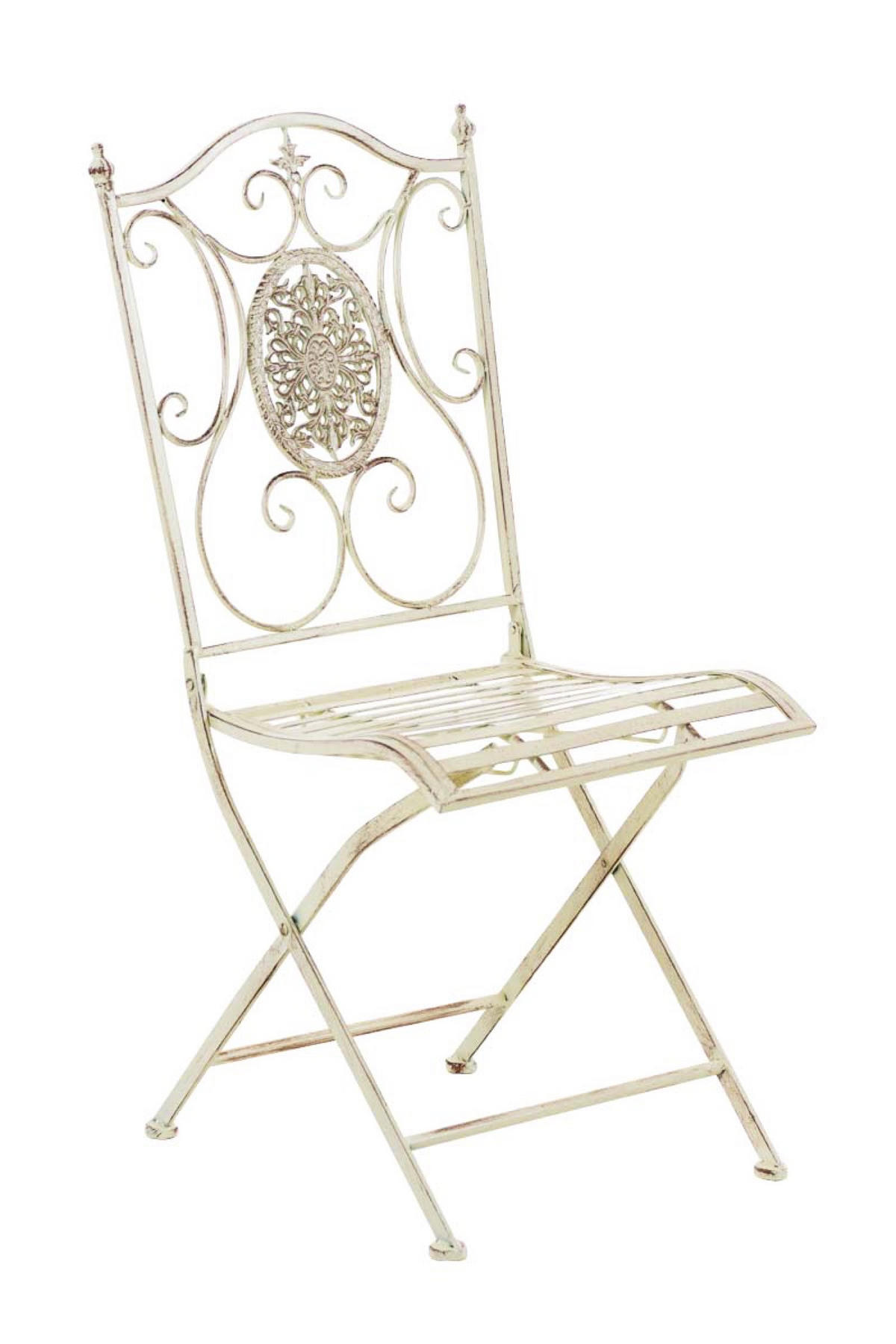 GARTENSTUHL Sidan antik-creme - Naturfarben, Metall (42/49/91.5cm) - TPFGarden