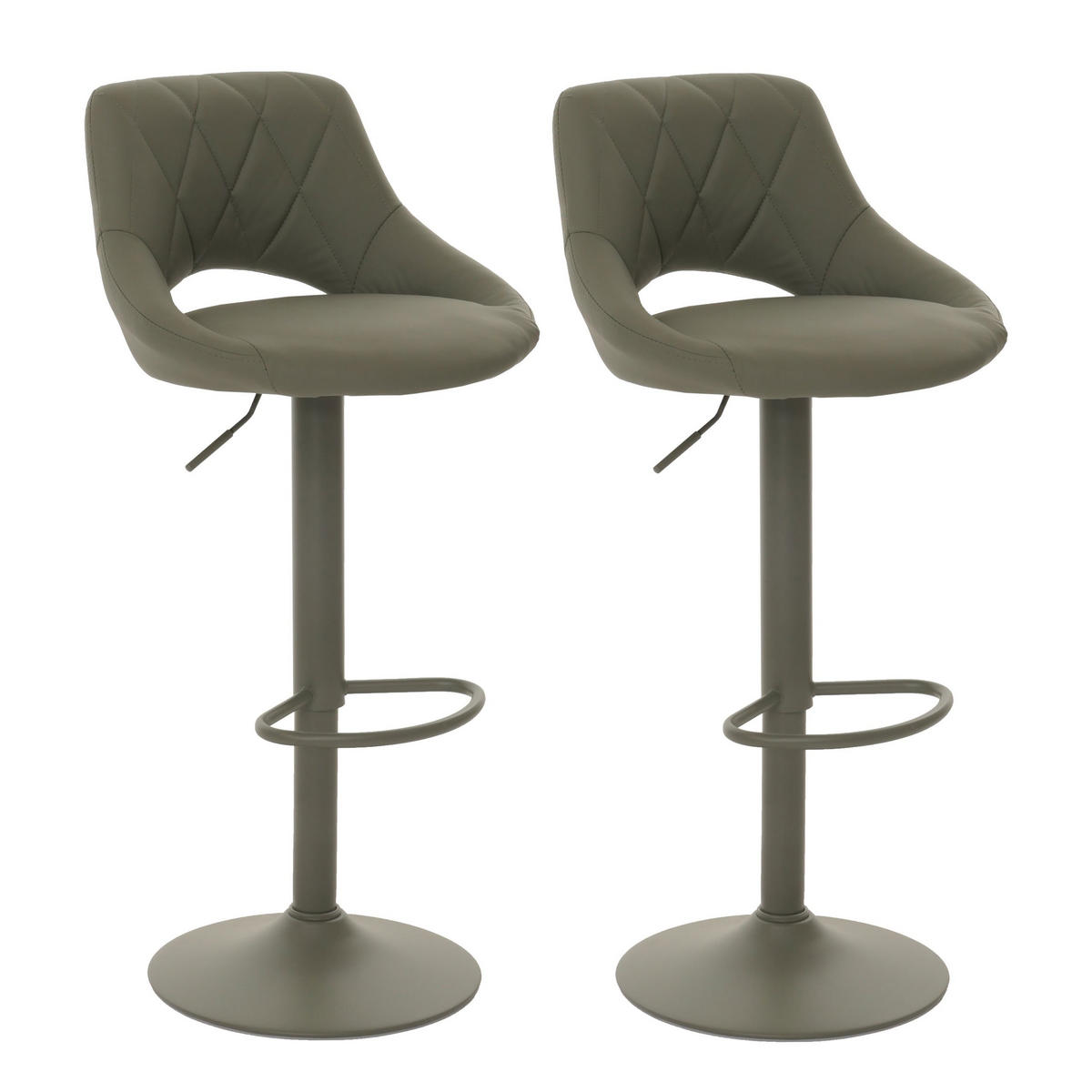 BARHOCKER Grün 2er-Set - Grün, Textil (47/107/44cm) - MCW