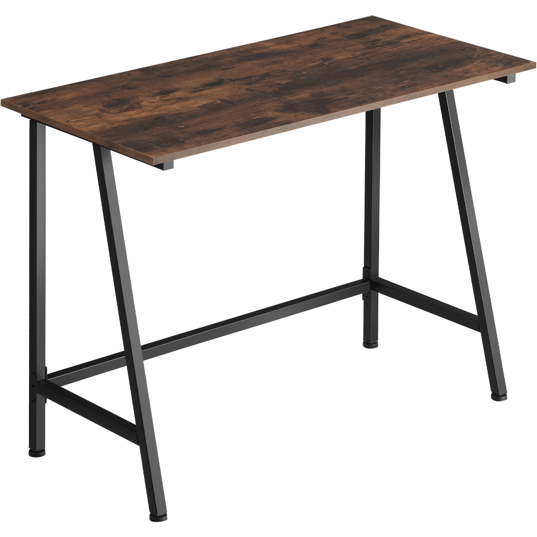 SCHREIBTISCH Newton,100 x 50 x 77 cm,Industrial Holz dunkel, rustikal - Rostfarben, Holzwerkstoff (100/50/77cm) - tectake