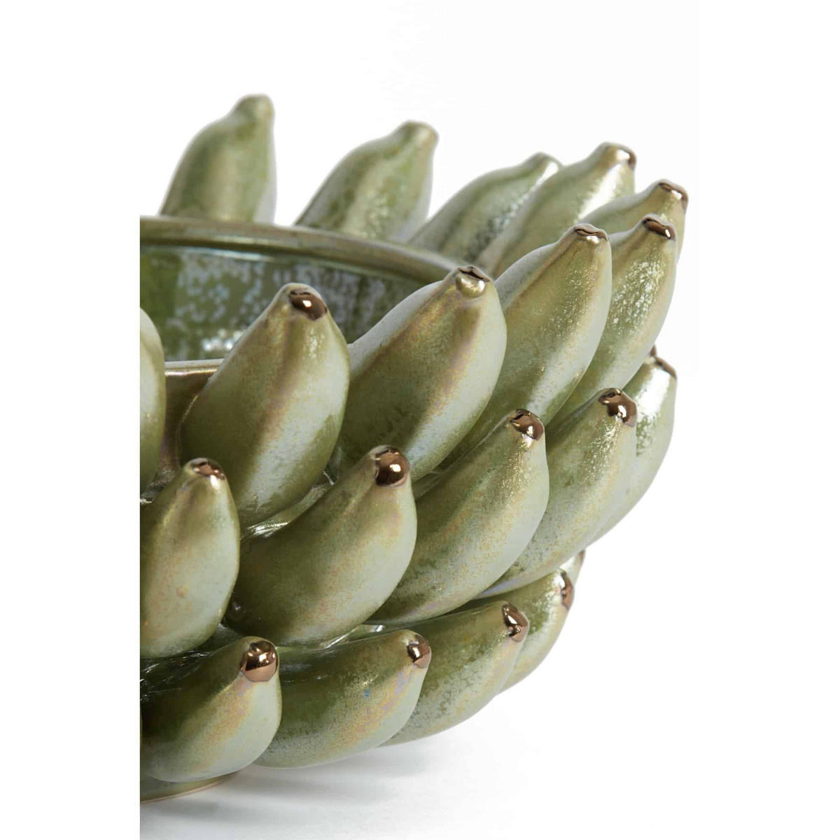 SCHALE Zita Grün Ø34/15 cm - Grün, Keramik (34/15cm) - Light & Living