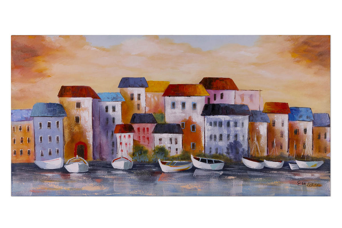ACRYLBILD HANDGEMALT 120/60 cm - Multicolor, Holz/Textil (120/60cm) - KUNSTLOFT