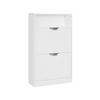 SCHUHSCHRANK SCHUHAUFBEWAHRUNG - Weiß, Holzwerkstoff (24/102/60cm) - Hansiro