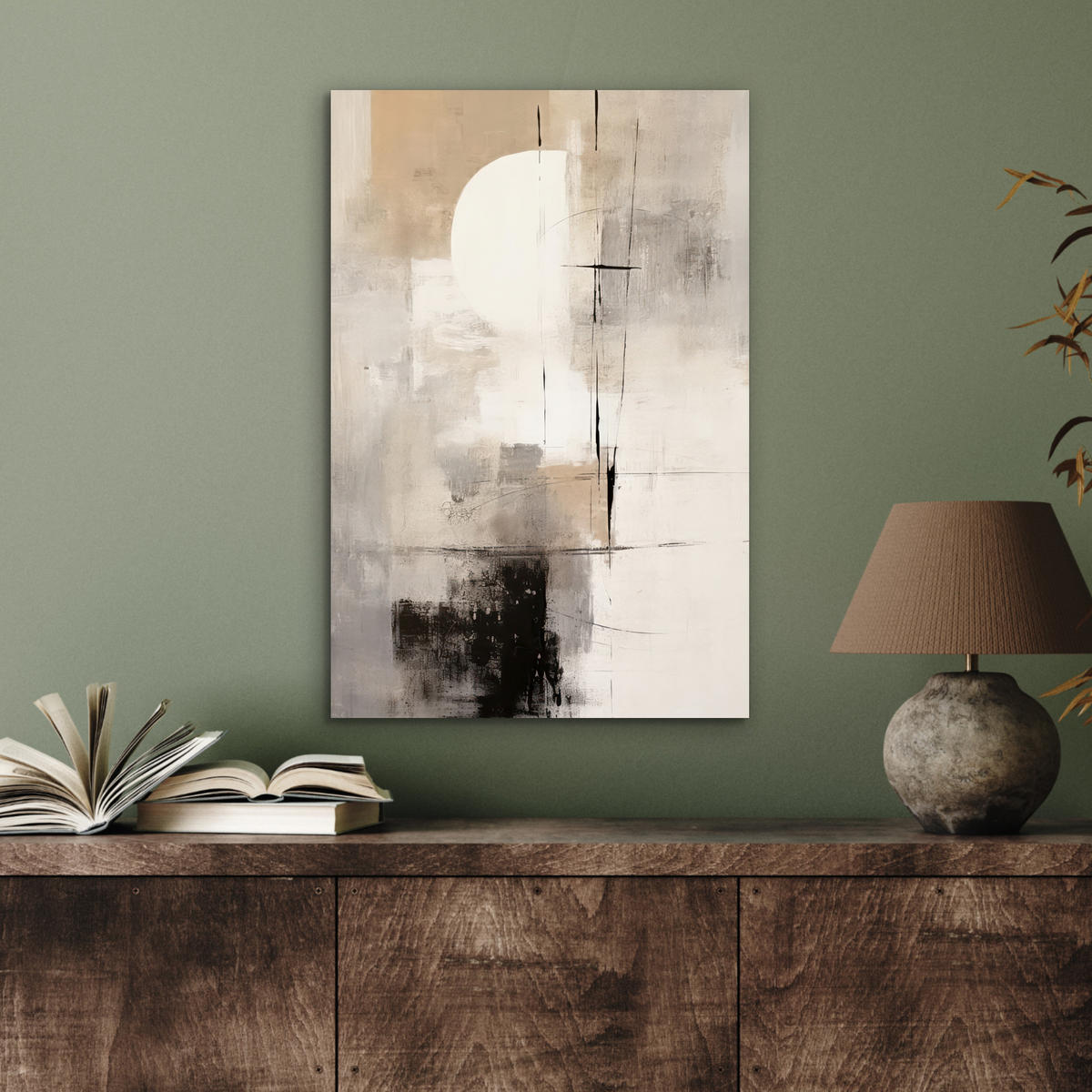 METALLBILD Abstrakt - Kunst - Grau 40x60 cm - Hellgrau, Metall (40/60cm) - MuchoWow