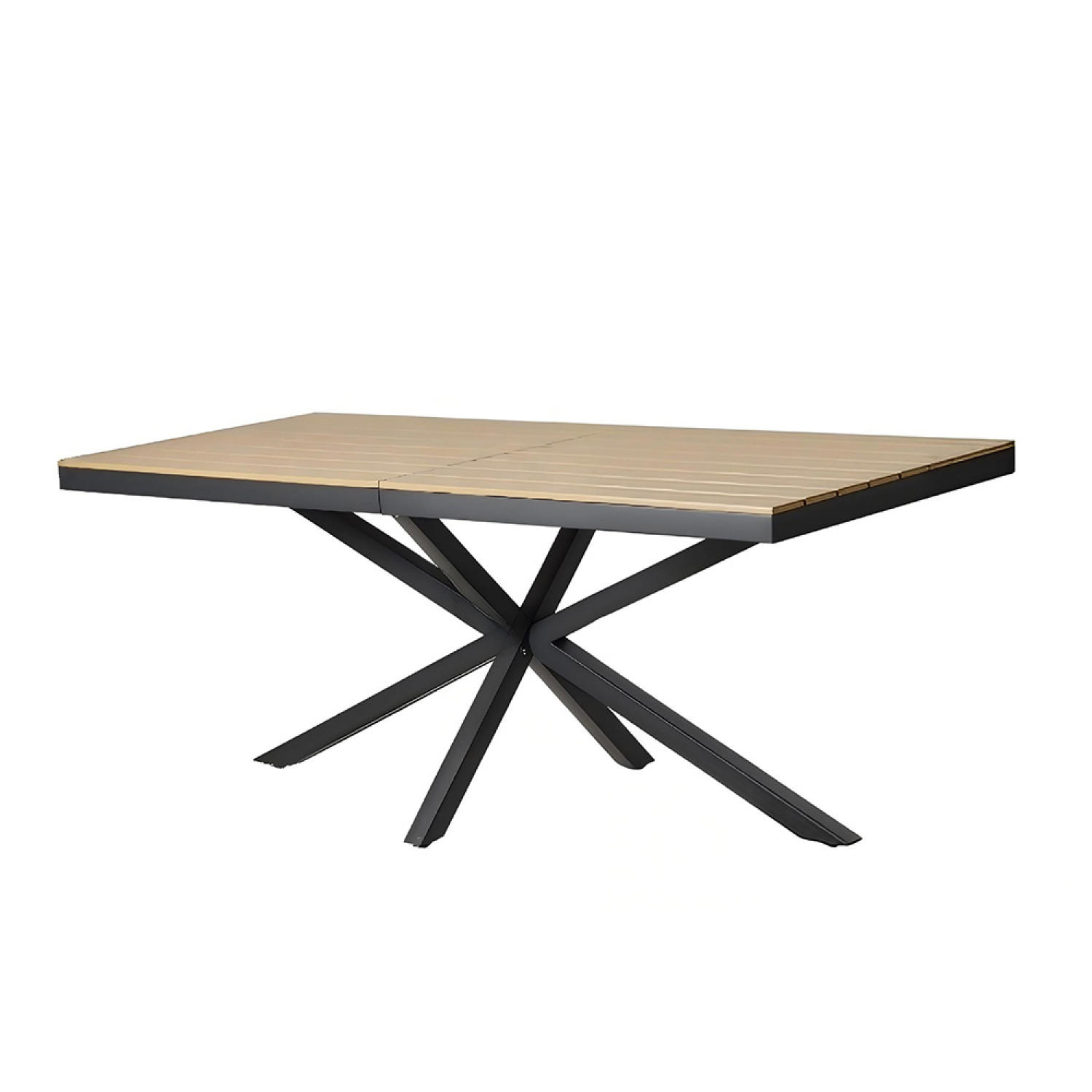 GARTENTISCH Almada in Braun für 8 Personen - Braun, Metall (190/80/75cm) - Concept Usine