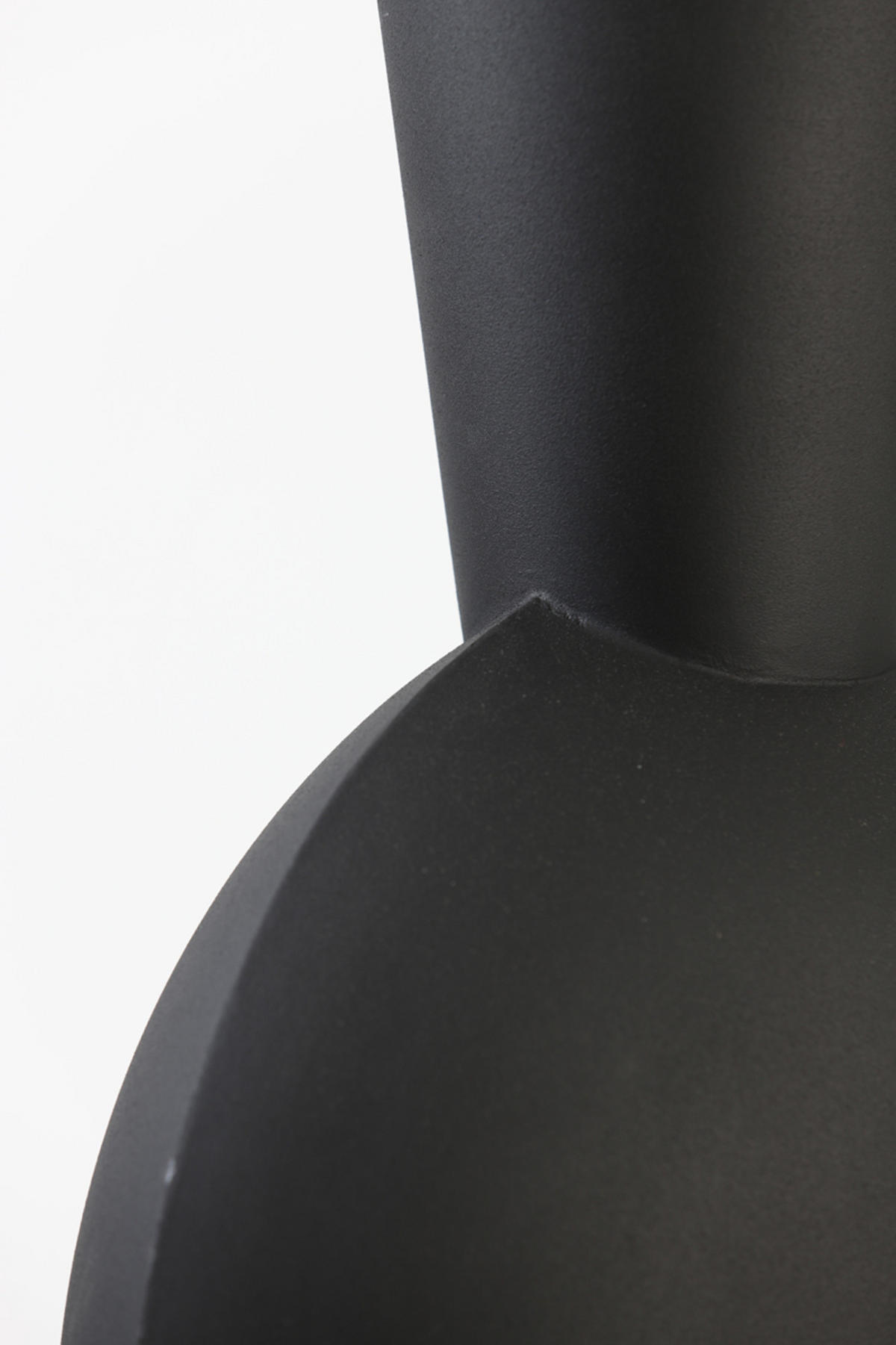 VASE Kavandu Schwarz 37,5/22/81 cm - Schwarz, Metall (79.5cm) - Light & Living