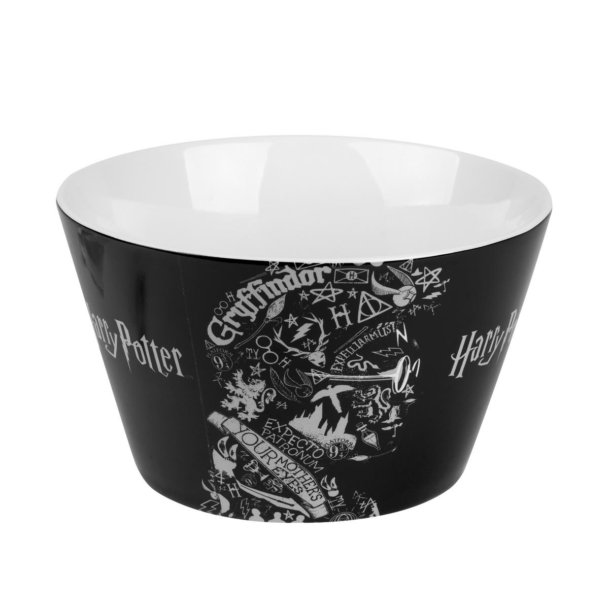 MÜSLISCHALE Harry Potter Schwarz 500 ml - Schwarz, Keramik (14cm) - United Labels
