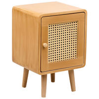 NACHTTISCH Hellbraun Lefroy - Braun, Holzwerkstoff (33/50/30cm) - Beliani