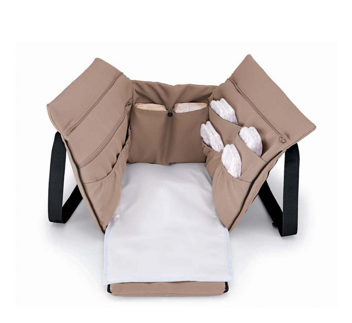 WICKELTASCHE Travelling inklusive Wickelauflage - Beige, Kunststoff (450/37/37cm) - Cam il Mondo del Bambino S.p.A.