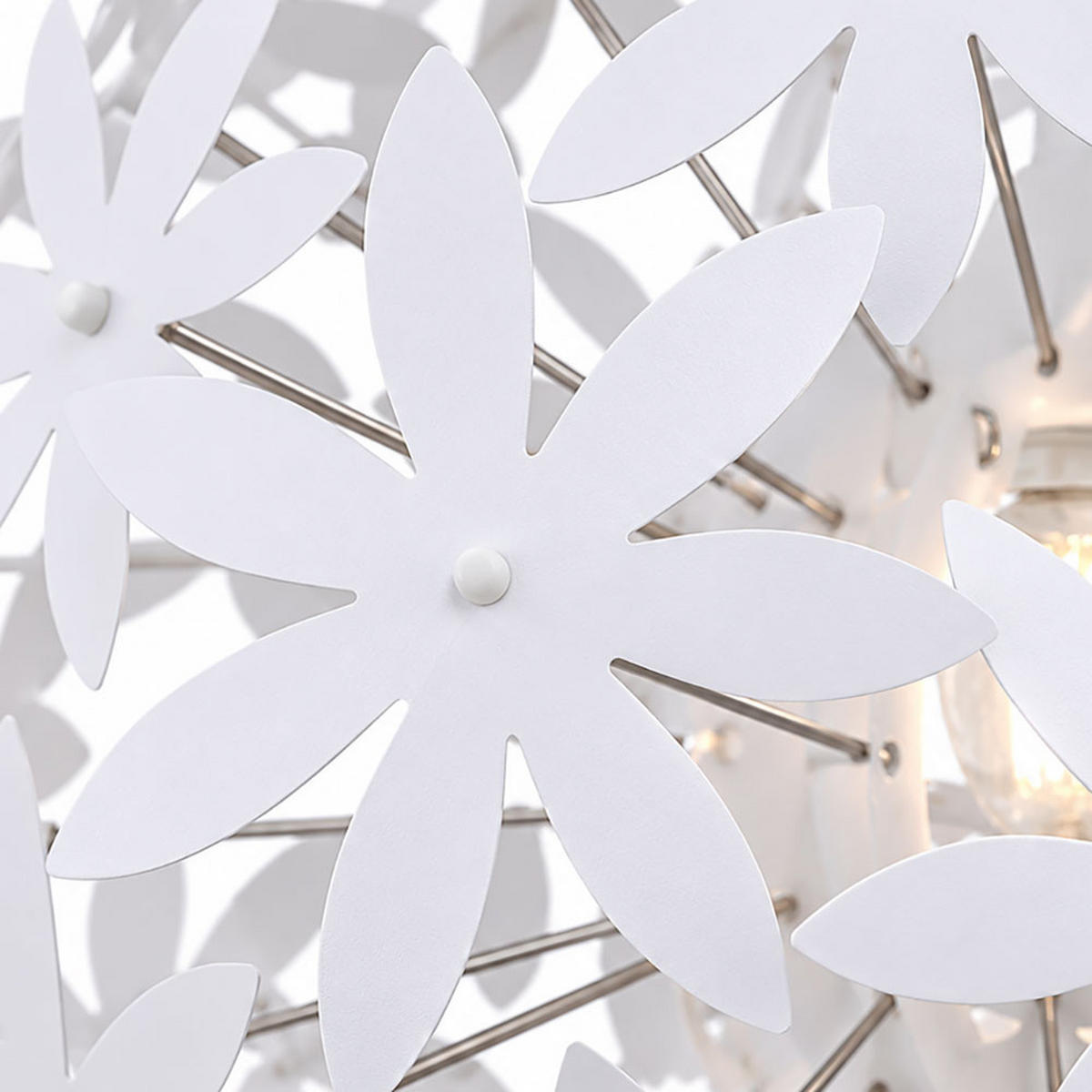 LED HÄNGELEUCHTE Stella Weiß - Weiß, Kunststoff (60/60/150cm) - Globo Lighting