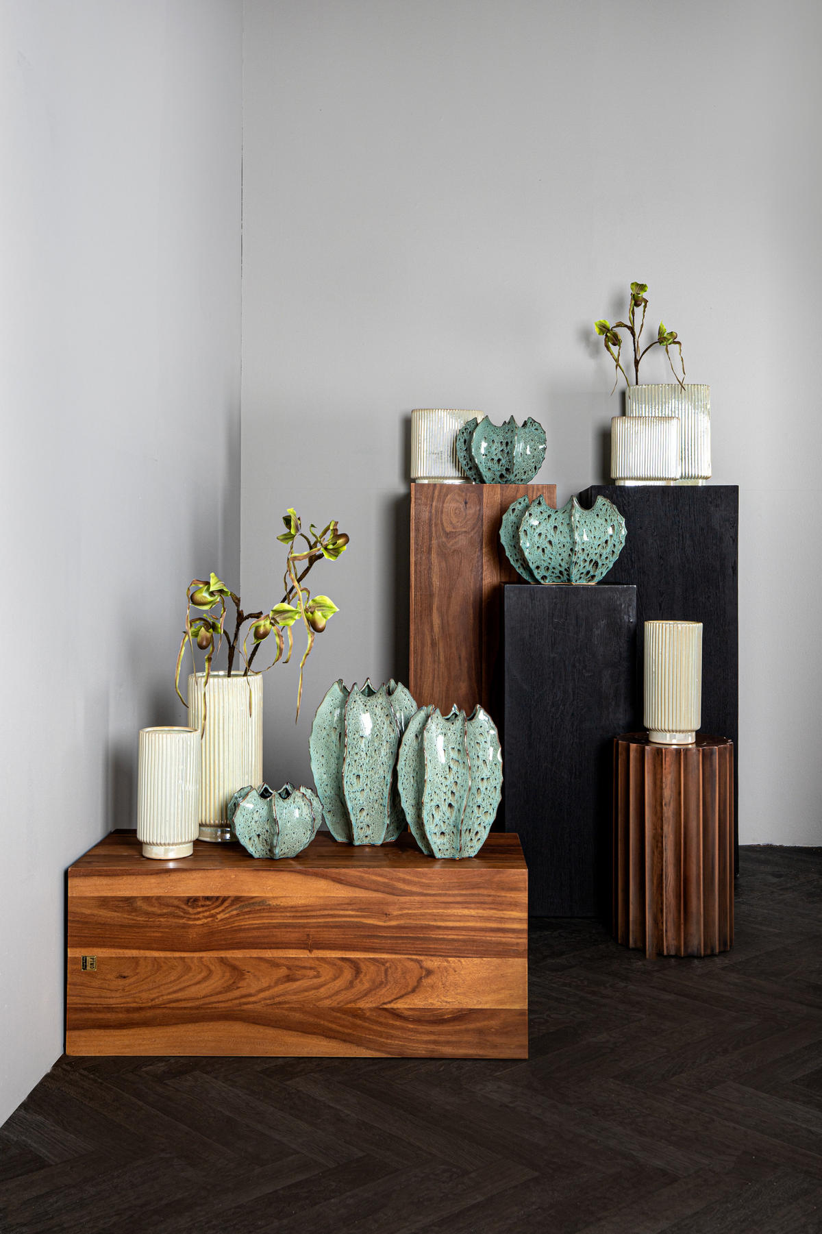 TOPF Eviera Weiß 24.5/8.5/26cm - Weiß, Keramik (26cm) - PTMD Collection