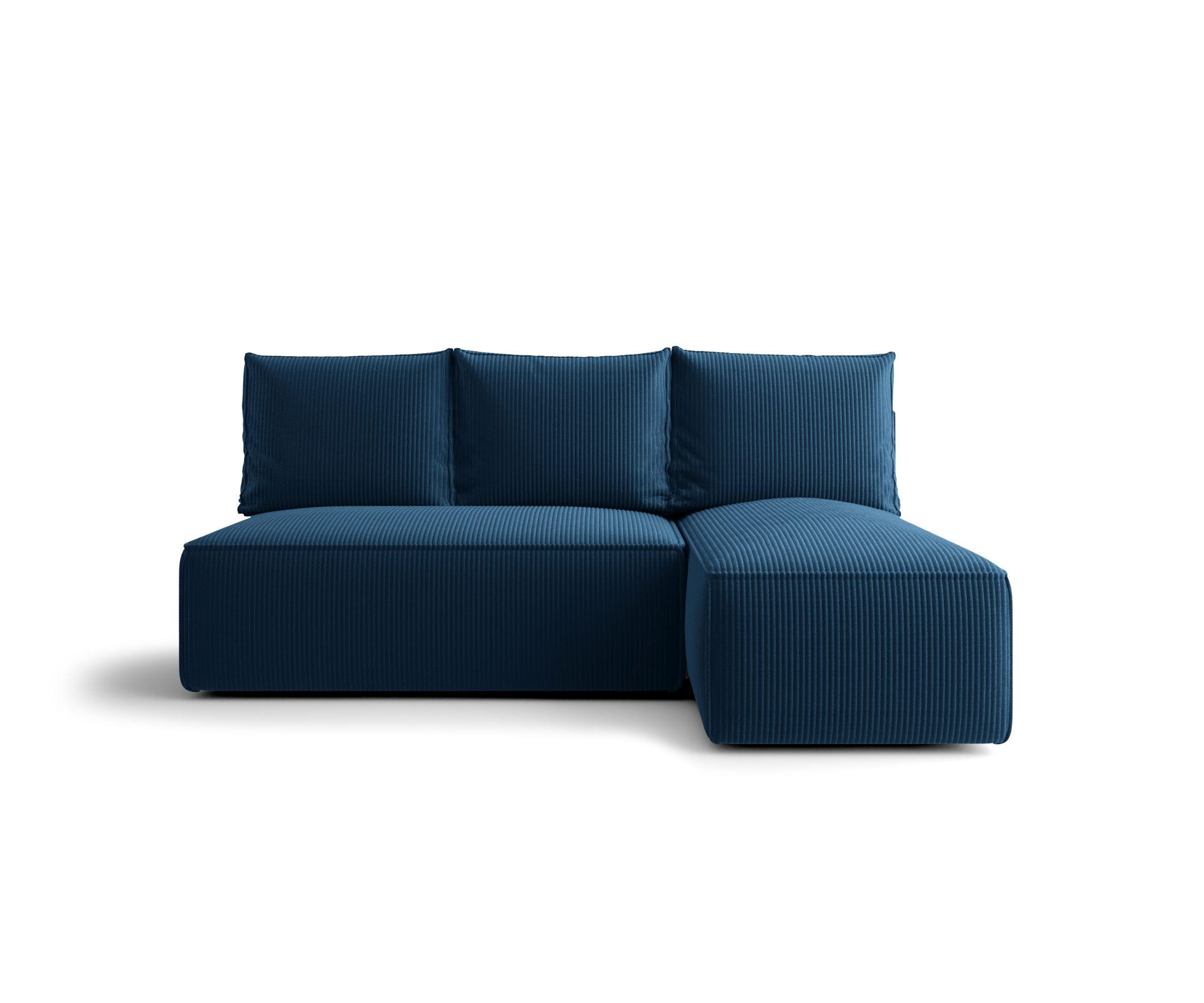 ECKSOFA mit Schlaffunktion SAVIO MINI Poso 05 Rechts - Dunkelblau, Textil (200/140cm) - Bedante