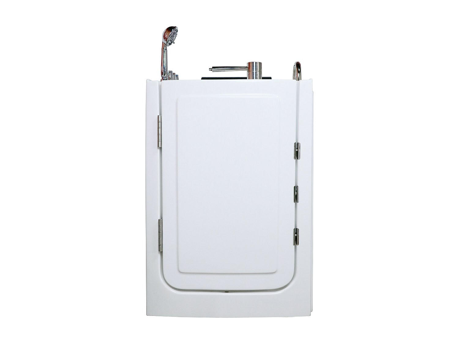 BADEWANNE mit Tür - 1 Person - acryl - weiß Baruva - Weiß, Kunststoff (101.5/99/69cm) - Vente-Unique