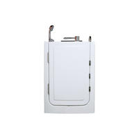 BADEWANNE mit Tür - 1 Person - acryl - weiß Baruva - Weiß, Kunststoff (101.5/99/69cm) - Vente-Unique