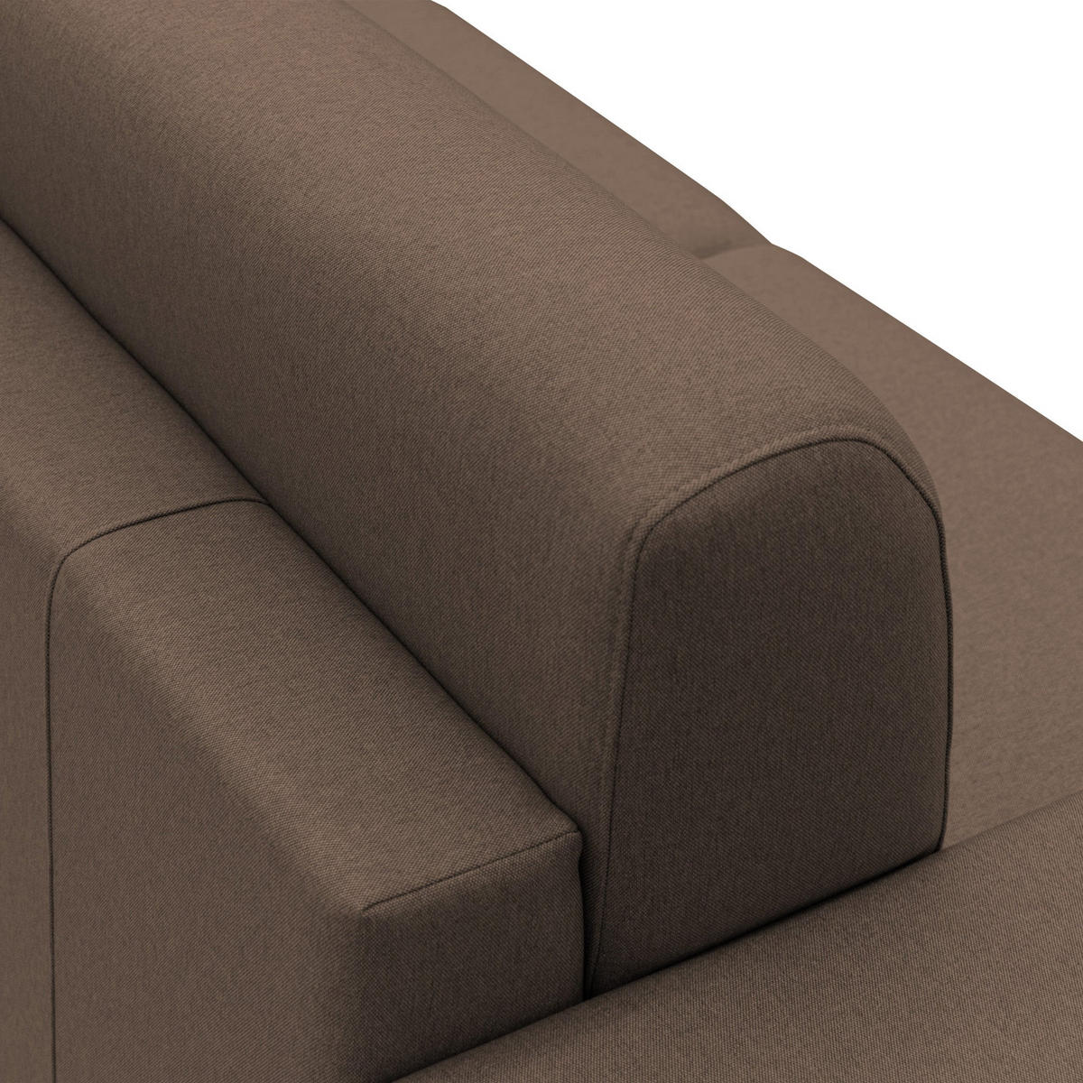ECKSOFA LINKS Chris - Braun, Textil (288/96cm) - Divani.store