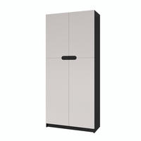 BÜROSCHRANK Logan Fronten in Cashmere - Kaschmir, Holzwerkstoff (82/184/37cm) - Vladon