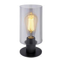 LED TISCHLEUCHTE HADERA Schwarz Glas - Schwarz, Glas (10/10/21.5cm) - Globo Lighting