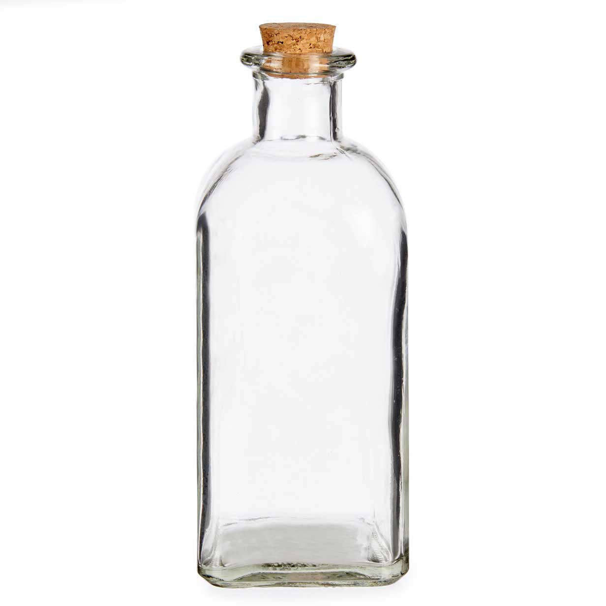 GLASFLASCHE Korkverschluss - Transparent, Glas (8/20.5/8cm)