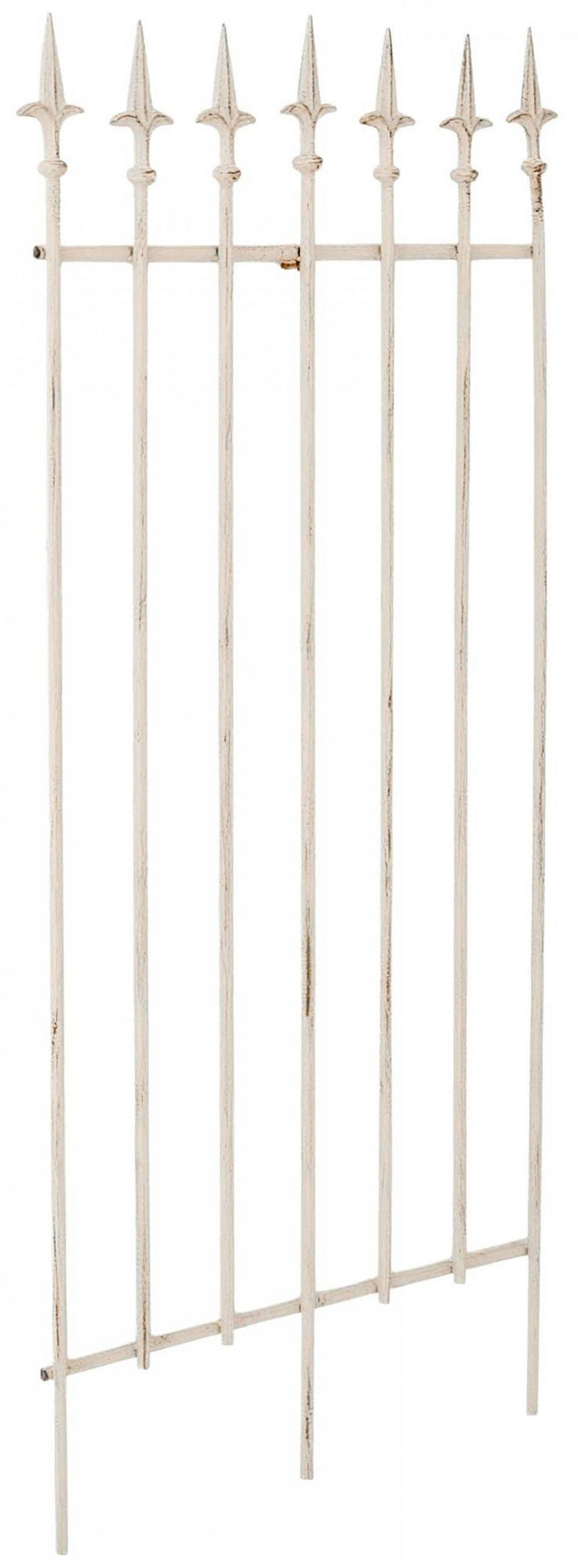 RANKGITTER 2er Set Metall Antik-Creme - Creme, Metall (50/100/0.7cm) - CLP