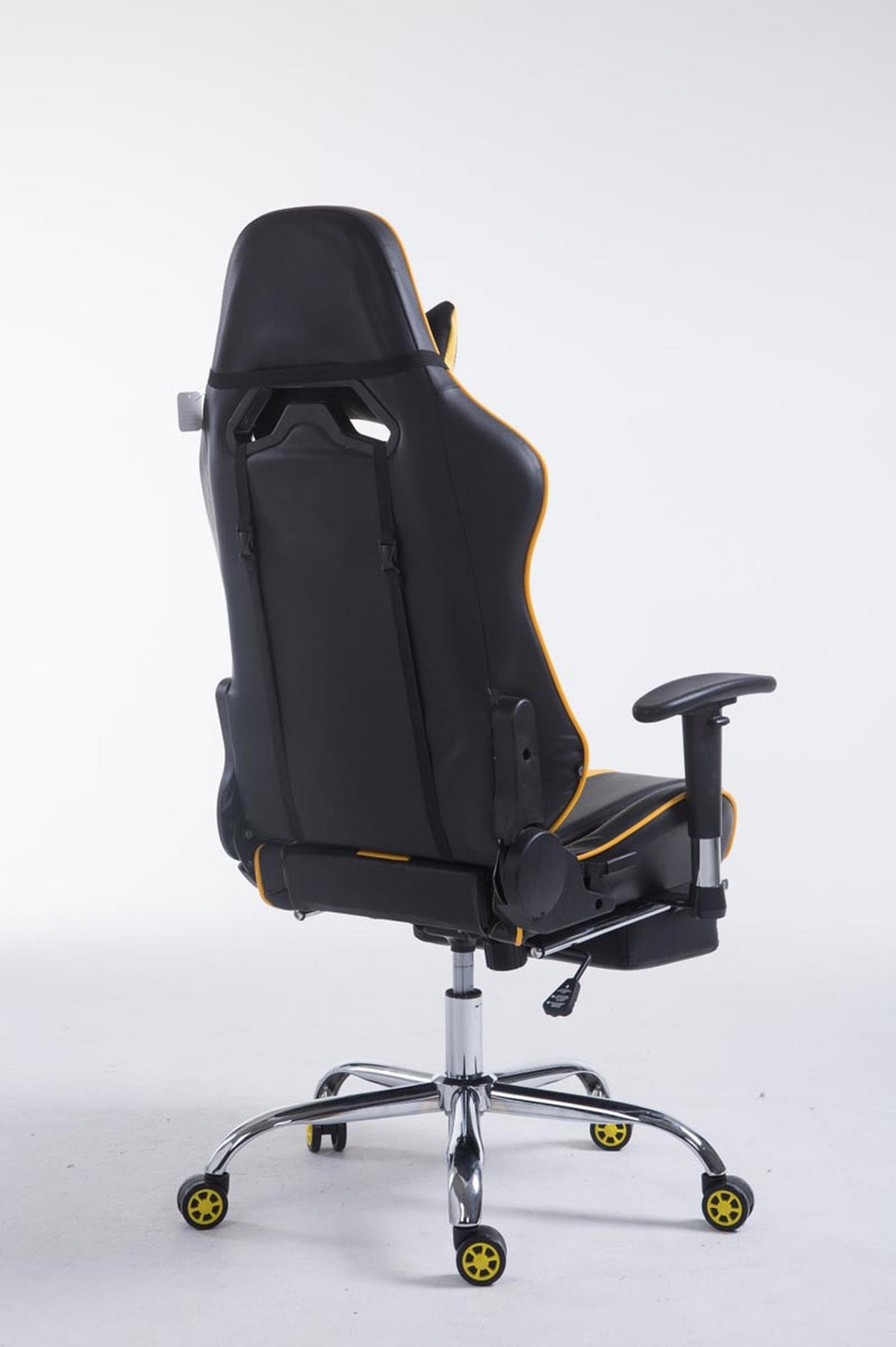 GAMINGSTUHL Limitless mit Fußablage, Schwarz/Gelb - Gelb, Textil/Metall (70/135/58cm) - TPFLiving