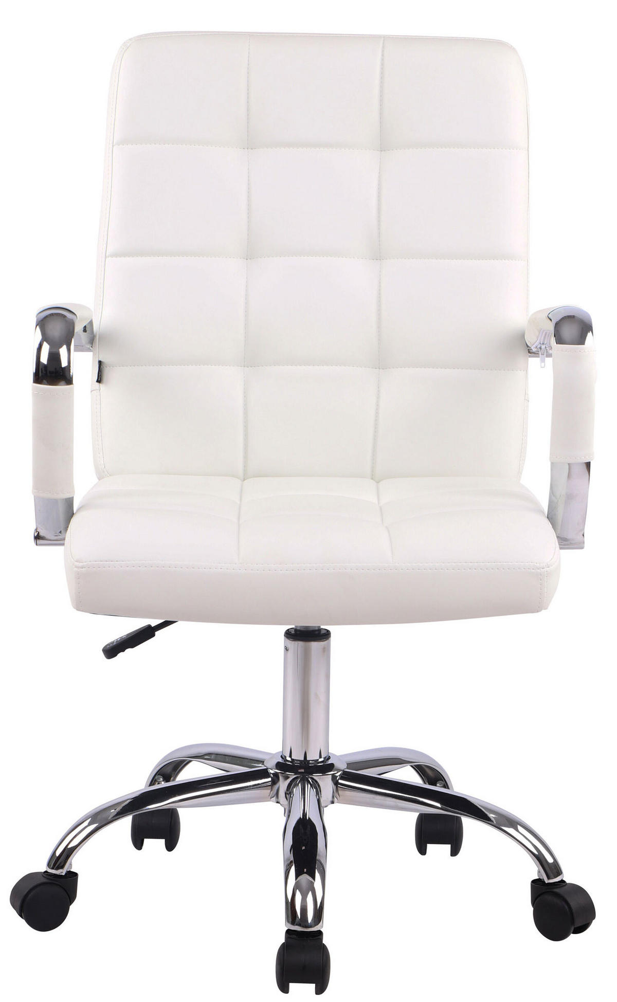 BÜROSTUHL Deal V1, Kunstleder Weiß - Weiß, Textil/Metall (56/104/62cm) - TPFLiving