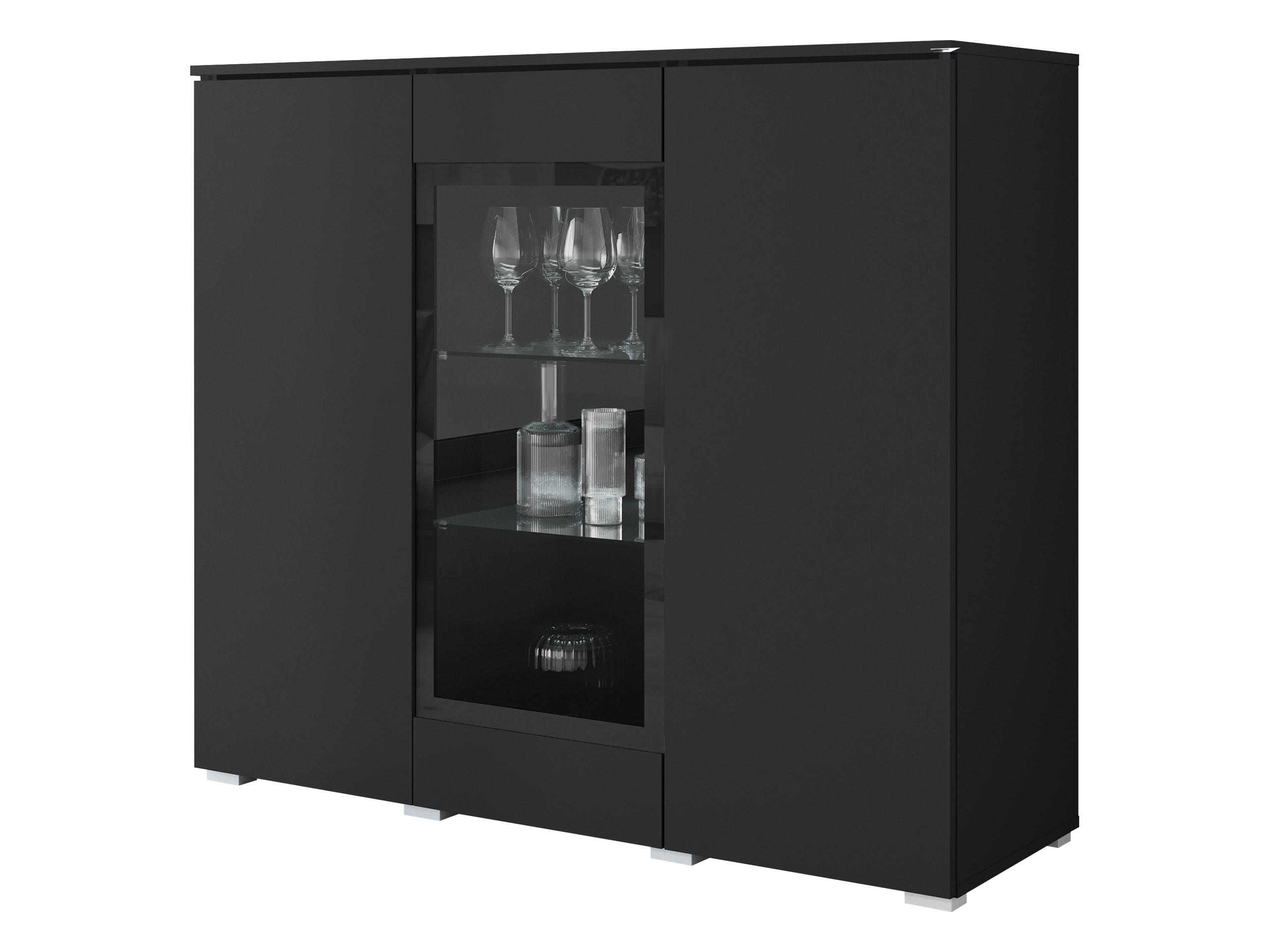KOMMODE Vera 120 - Silberfarben/Graphitfarben, Holzwerkstoff/Kunststoff (120/104/40cm) - MIRJAN24