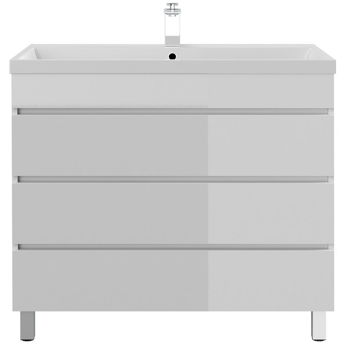 WASCHTISCH Frome-02 - Weiß, Holzwerkstoff (90/84/48cm) - Lomado