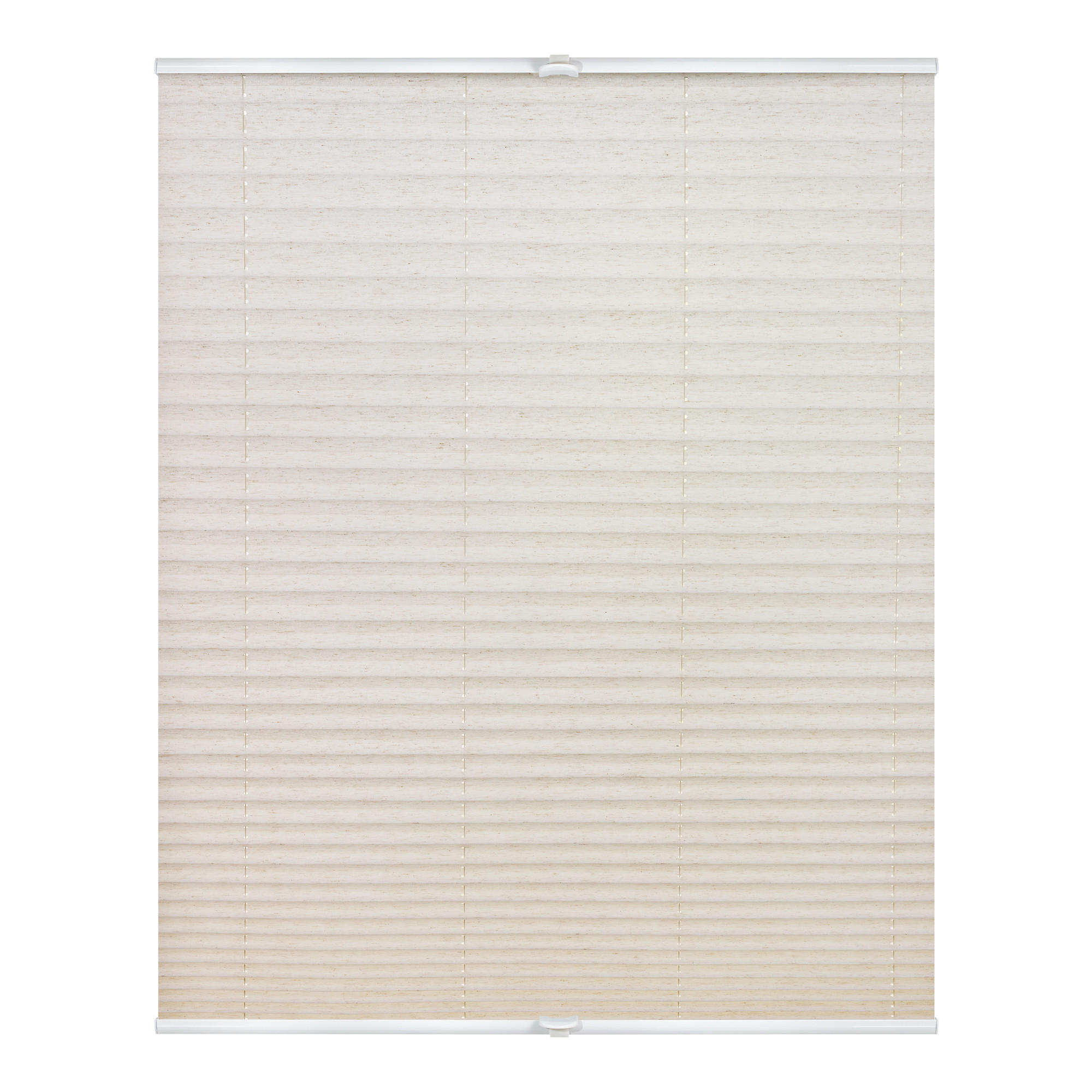 PLISSEE KLEMMFIX, OHNE BOHREN, VERSPANNT - Naturfarben, Kunststoff (50/130cm) - Lichtblick Original