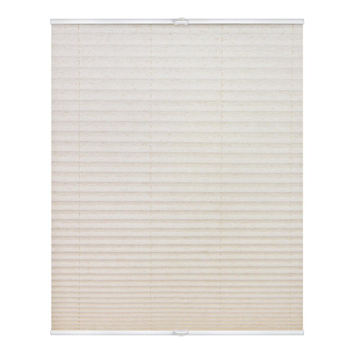 PLISSEE KLEMMFIX, OHNE BOHREN, VERSPANNT - Naturfarben, Kunststoff (80/130cm) - Lichtblick Original