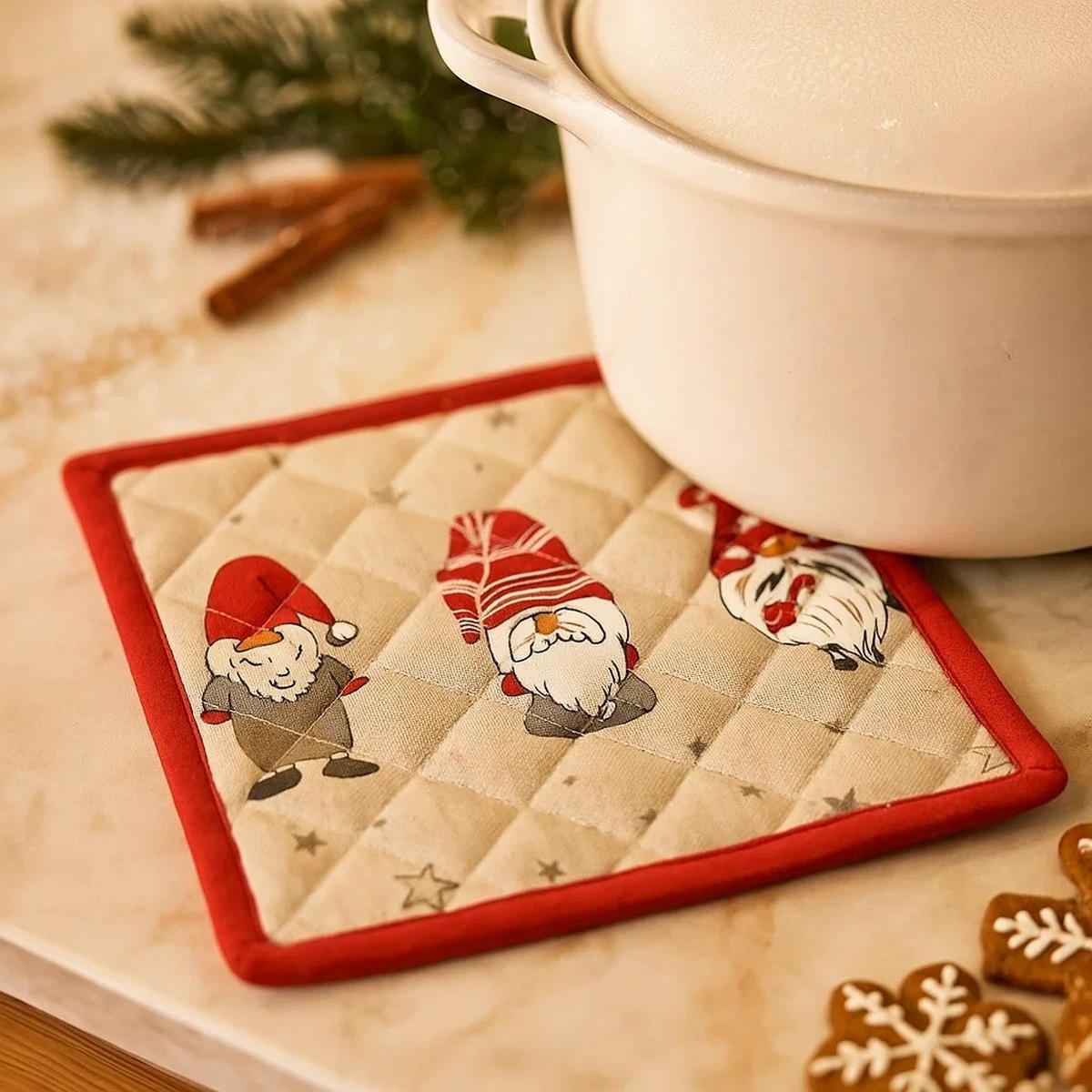 TOPFLAPPEN Wichtel 20/20 cm - Beige, Naturmaterialien (20/20cm) - Home Styling Collection