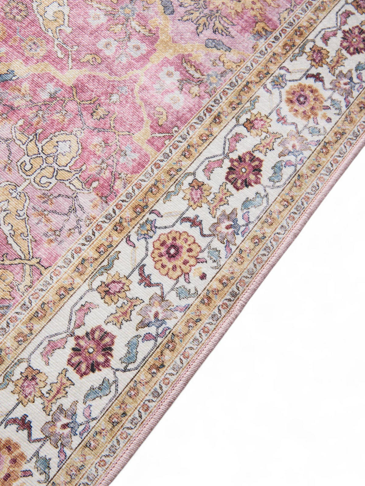 LÄUFER Laury Rosa 80x240 cm - Rosa, Kunststoff/Textil (80/240cm) - benuta Pop