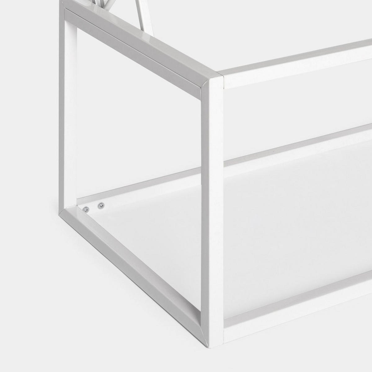 COUCHTISCH HOCHKLAPPBARER Navan Weiß 80 cm x 49-61 cm - Weiß, Holzwerkstoff (50/80/49cm) - Klast Home