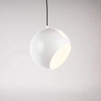 GALERIELEUCHTE Ball 5m Abhängung Weiß/Weiß Ø 30cm - Weiß, Metall (30/30/20cm) - s.luce