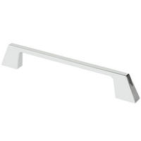 MÖBELGRIFF BA 192mm, Küchengriff Chrom glänzend, Türgriff Stilo - Naturfarben, Metall (0.8/3/21.8cm)