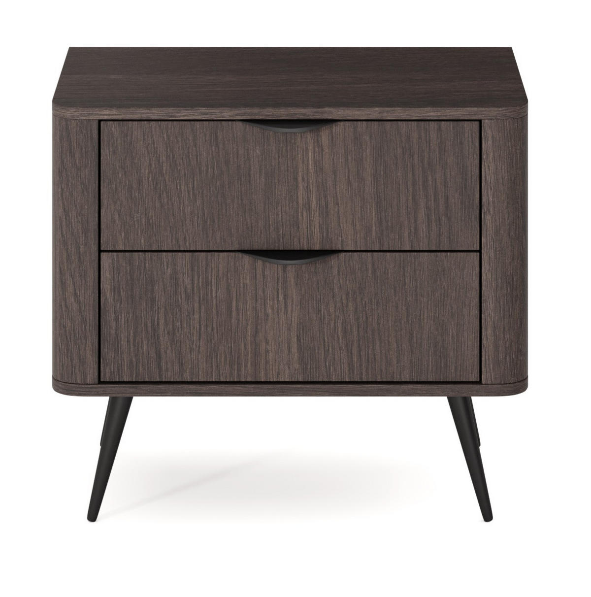 NACHTTISCH Braun 65 cm mit Schubladen Estera, Eiche Dunin - Eichefarben, Holz (63/55/38cm) - Emporius