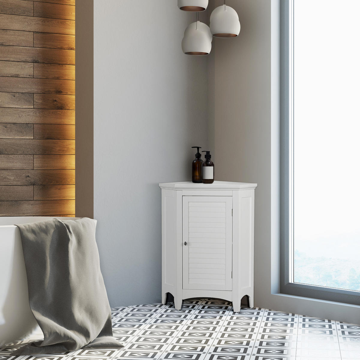 MIDISCHRANK Weiß - Weiß, Holzwerkstoff (44.95/81.3/81.3cm) - Teamson Home