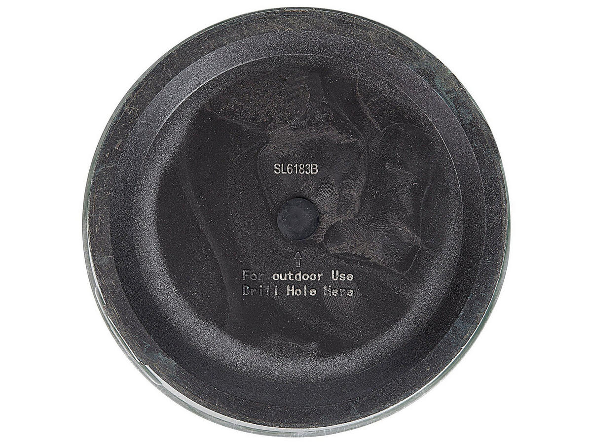 BLUMENTOPF grau rund 45/45/41 cm Vari - Grau, Stein (41cm) - Beliani