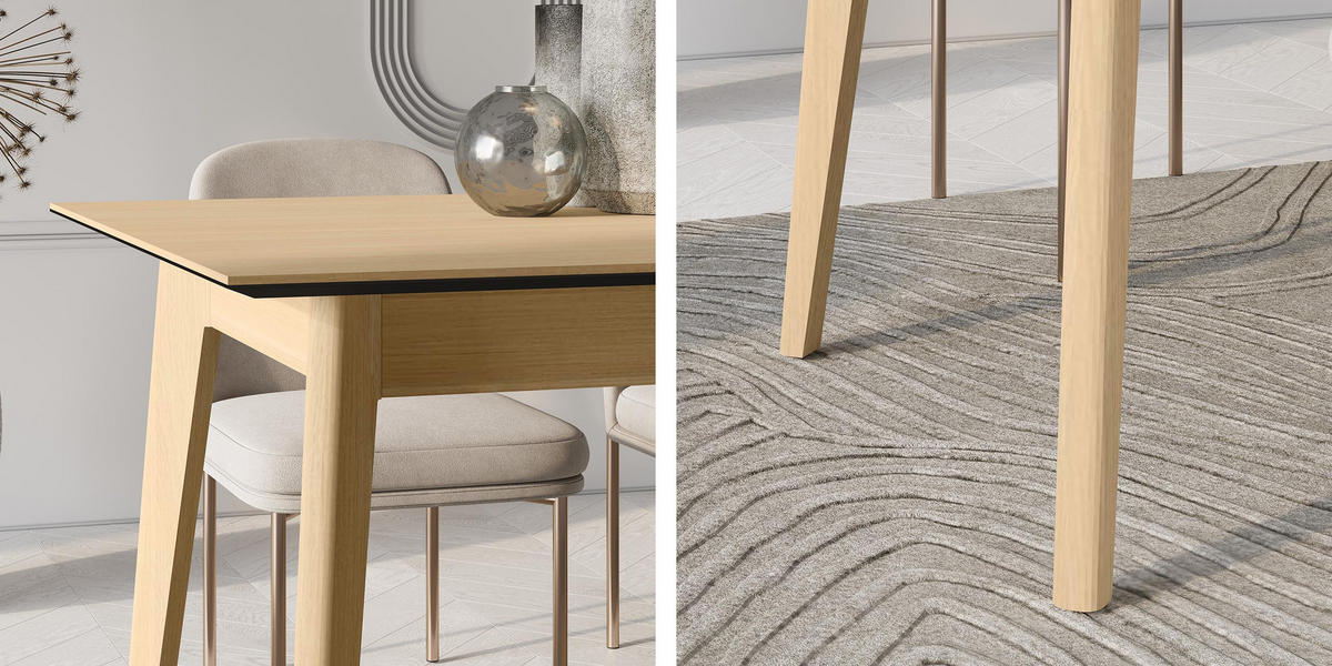 ESSTISCH ausziehbar Plot PT03 - Dunkelbraun, Holz/Holzwerkstoff (85/145/77cm) - MIRJAN24